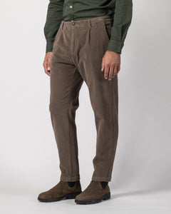 CHINO LONG CROPPED VELLUTTO A COSTE