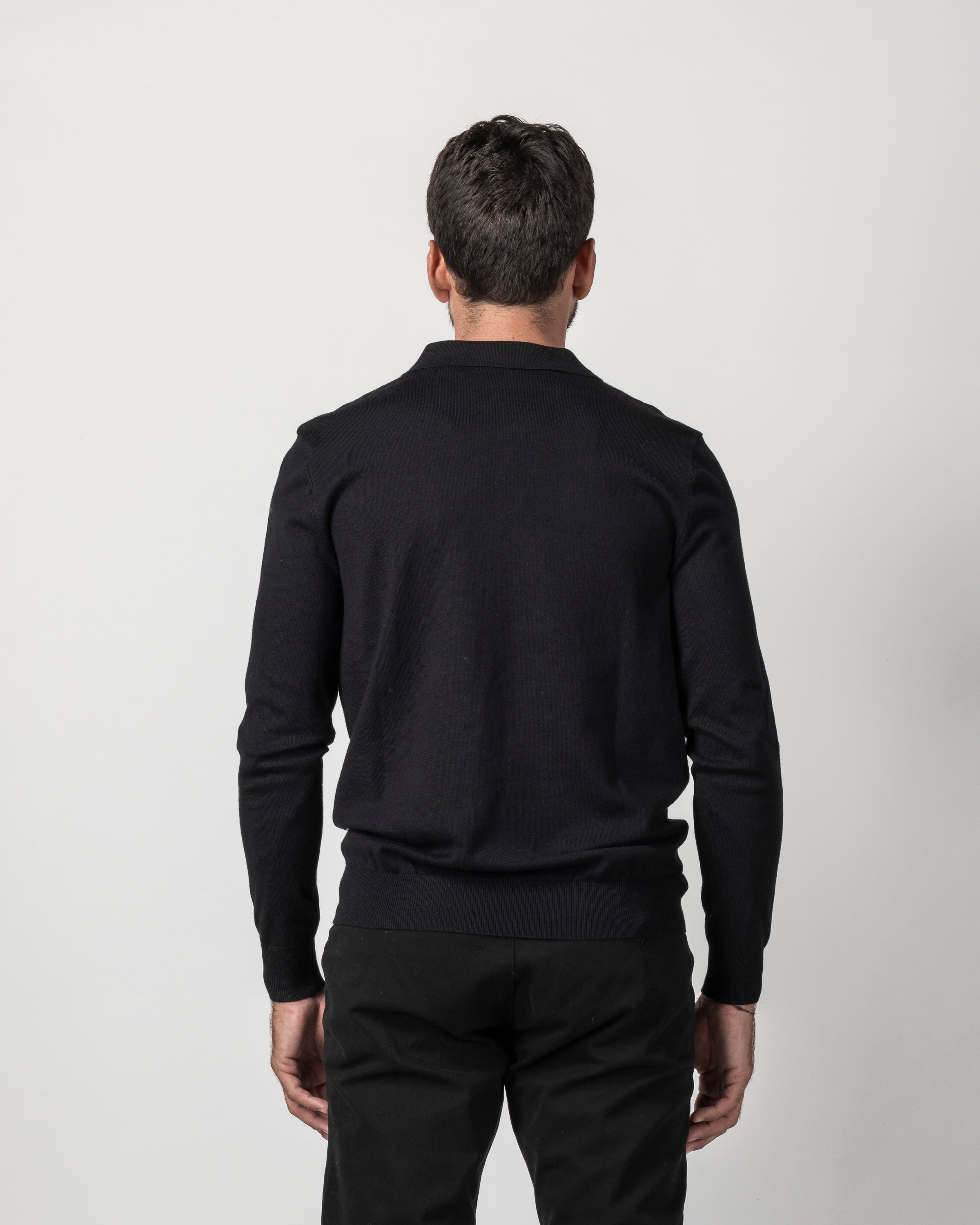 LONG SLEEVE VISCOSE POLO