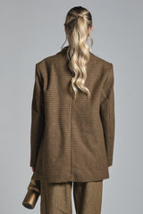 JULIA BLAZER 1 BUTTON IN MIXED WOOL