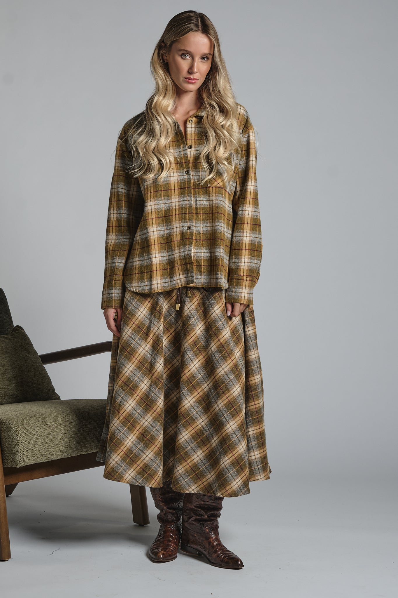 CLARINE SHIRT IN MIXED COTTON