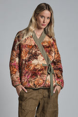 CLEO SHORT QUILTED JACKET IN COTTON STRETCH
