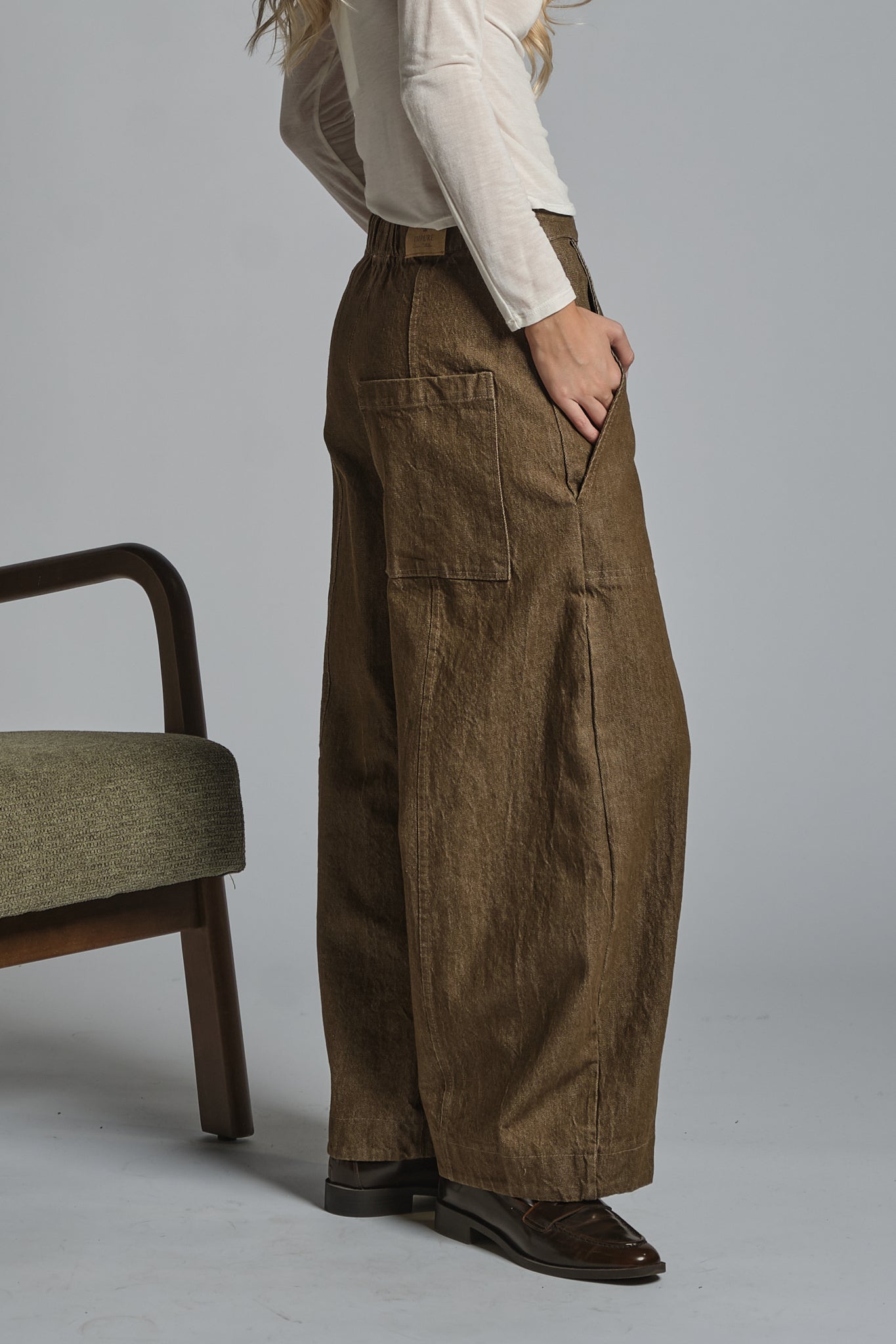 PRUE TROUSER IN TWILL STRETCH