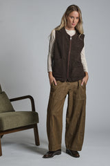 ARIANE GILET IN BOILED WOOL