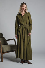 DELPHINE LONG SKIRT IN CORDUROY