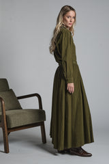 DELPHINE LONG SKIRT IN CORDUROY