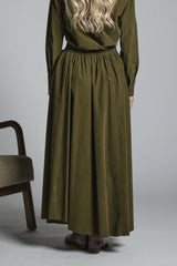 DELPHINE LONG SKIRT IN CORDUROY