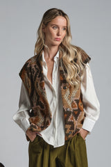 IVETTE GILET MIXED VIRGIN WOOL