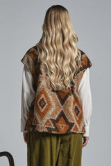 IVETTE GILET MIXED VIRGIN WOOL