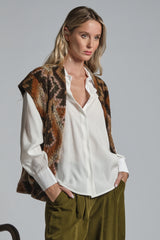 IVETTE GILET MIXED VIRGIN WOOL