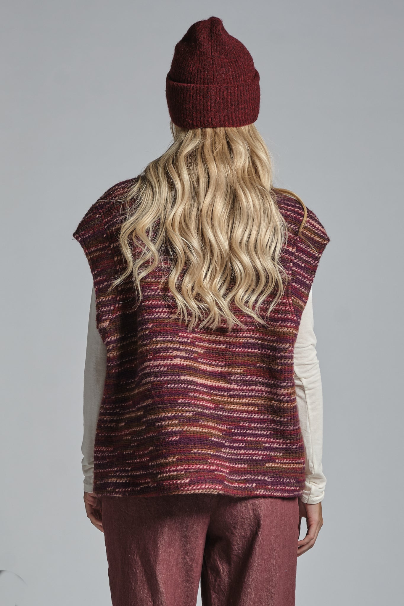 IVETTE GILET MIXED VIRGIN WOOL