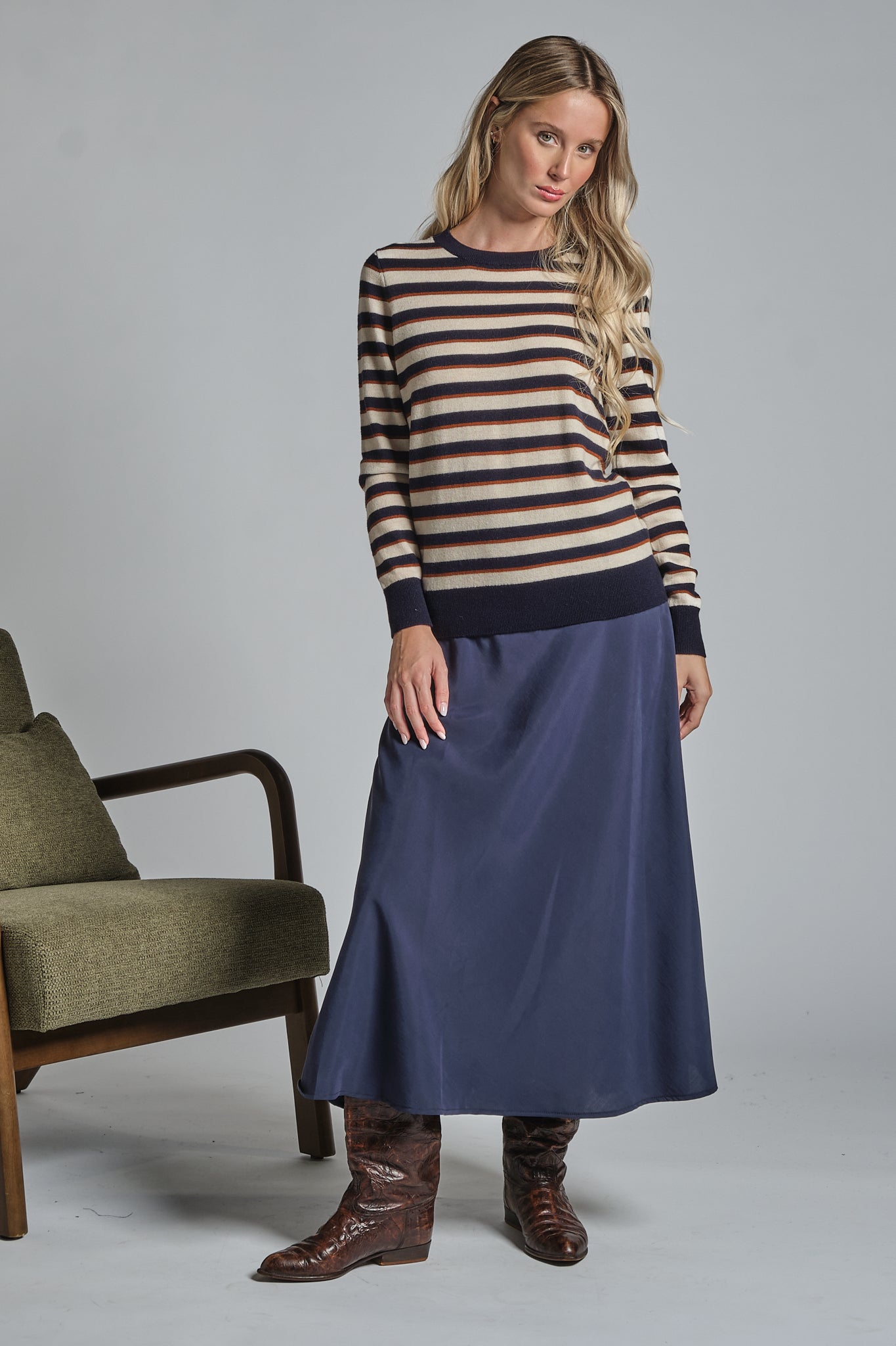 NICOLE SWEATER TURTLE NECK IN WOOL MERCERIZED