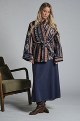 CLOUD KIMONO IN MIXED COTTON