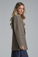 JANET BLAZER 2 BUTTON IN MIXED WOOL