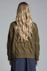 VALERY V NECK IN MIXED WOOL