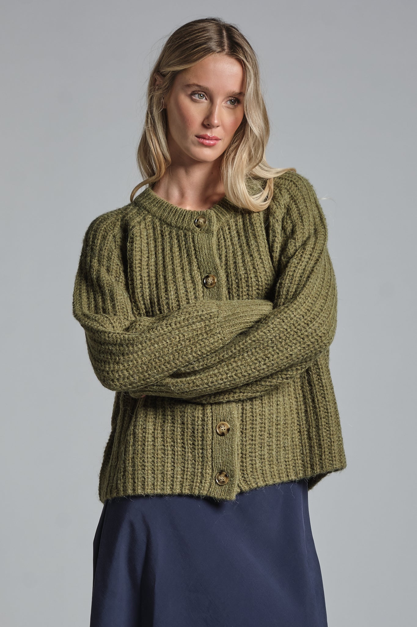 CINZIA CARDIGAN IN MIXED ALPACA