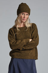 GILLY ROUND NECK IN MIXED ALPACA