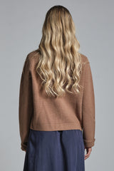 GALET SHIRT CARDIGAN IN MIXED WOOL