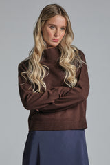 JEANNA SWEATER TURTLE NECK IN WOOL MERCERIZED