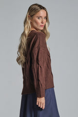 VALERY V NECK IN MIXED WOOL