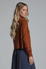 JEANNA SWEATER TURTLE NECK IN WOOL MERCERIZED