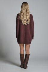 ALY ROUND NECK LONG IN LAMBSWOOL