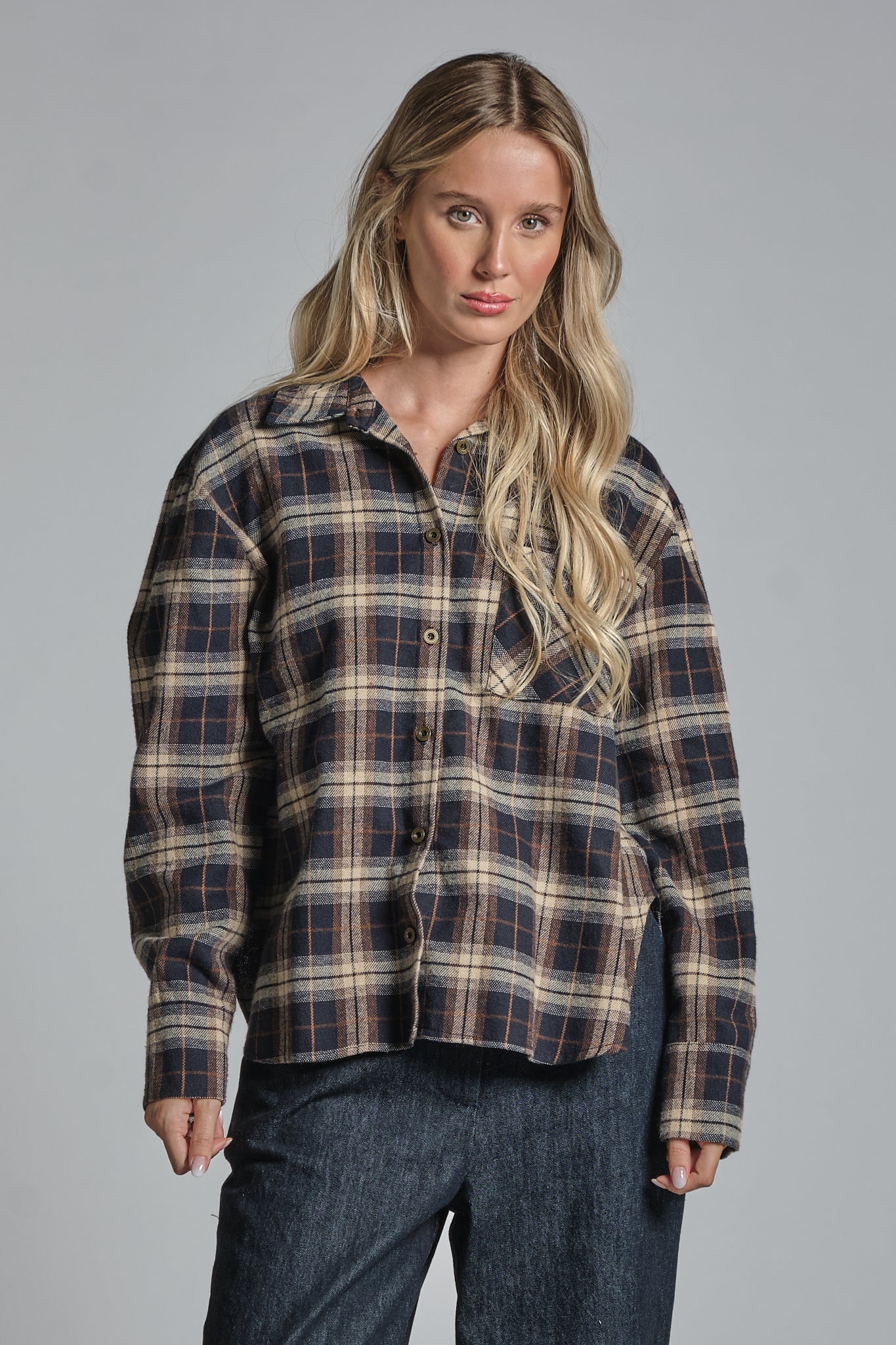 CLARINE SHIRT IN MIXED COTTON