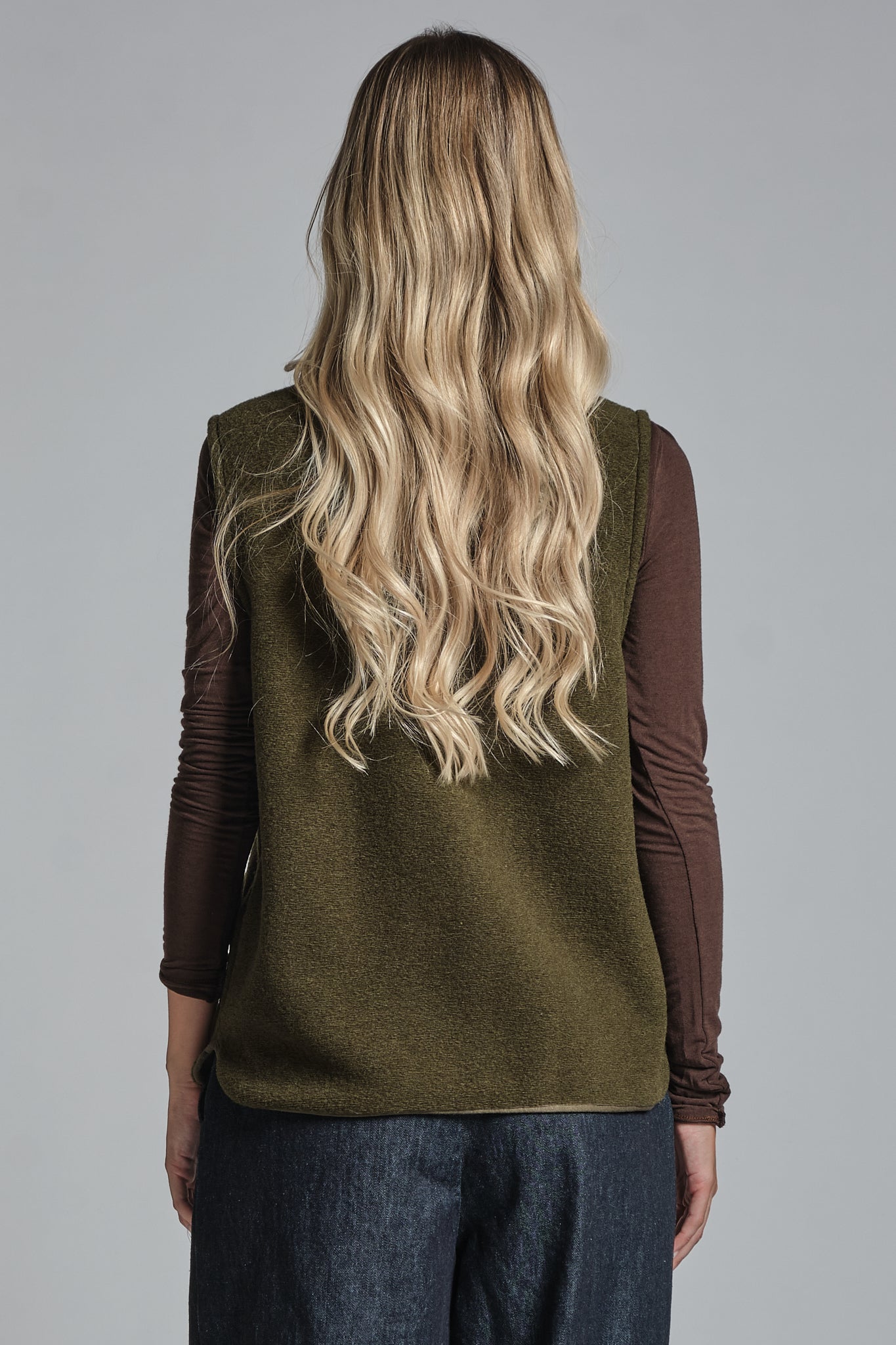 ARIANE GILET IN BOILED WOOL