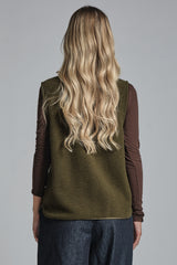ARIANE GILET IN BOILED WOOL
