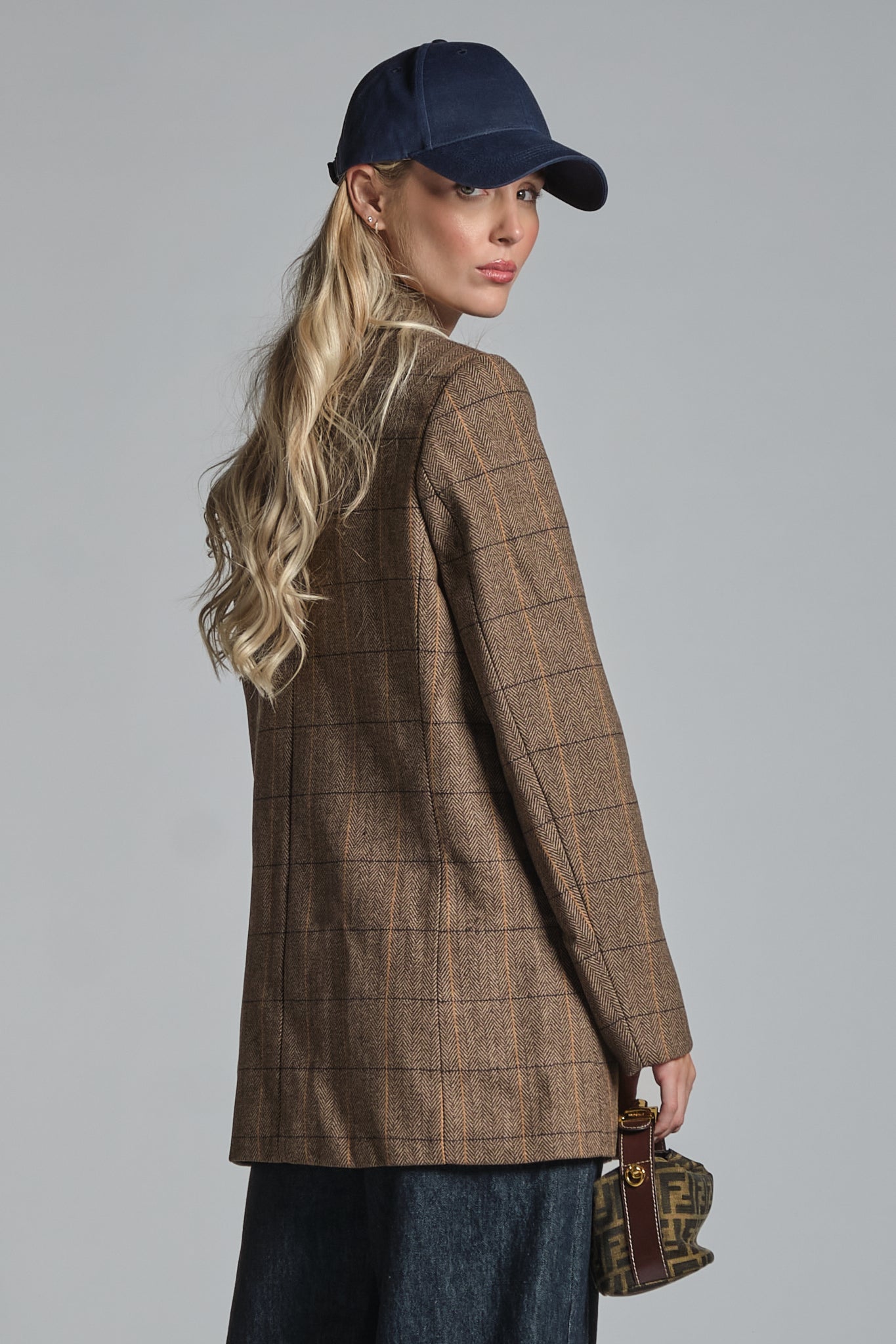 JANET BLAZER 2 BUTTON IN MIXED WOOL