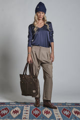 PRIM CHINO LONG IN MIXED VISCOSE