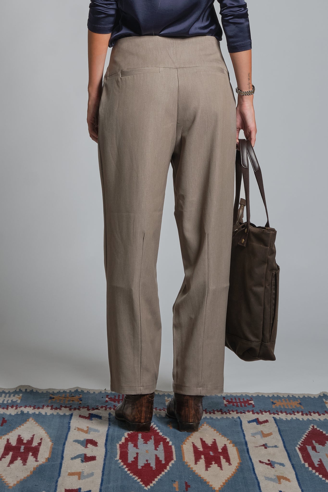 PRIM CHINO LONG IN MIXED VISCOSE