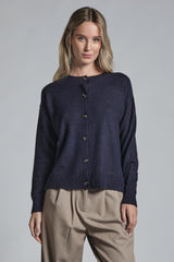 KARINE CARDIGAN IN WOOL MERCERIZED