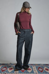 PEI TROUSER IN DENIM STRETCH