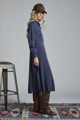 AMIRA DRESS SHIRT NECK IN MISXED MODAL