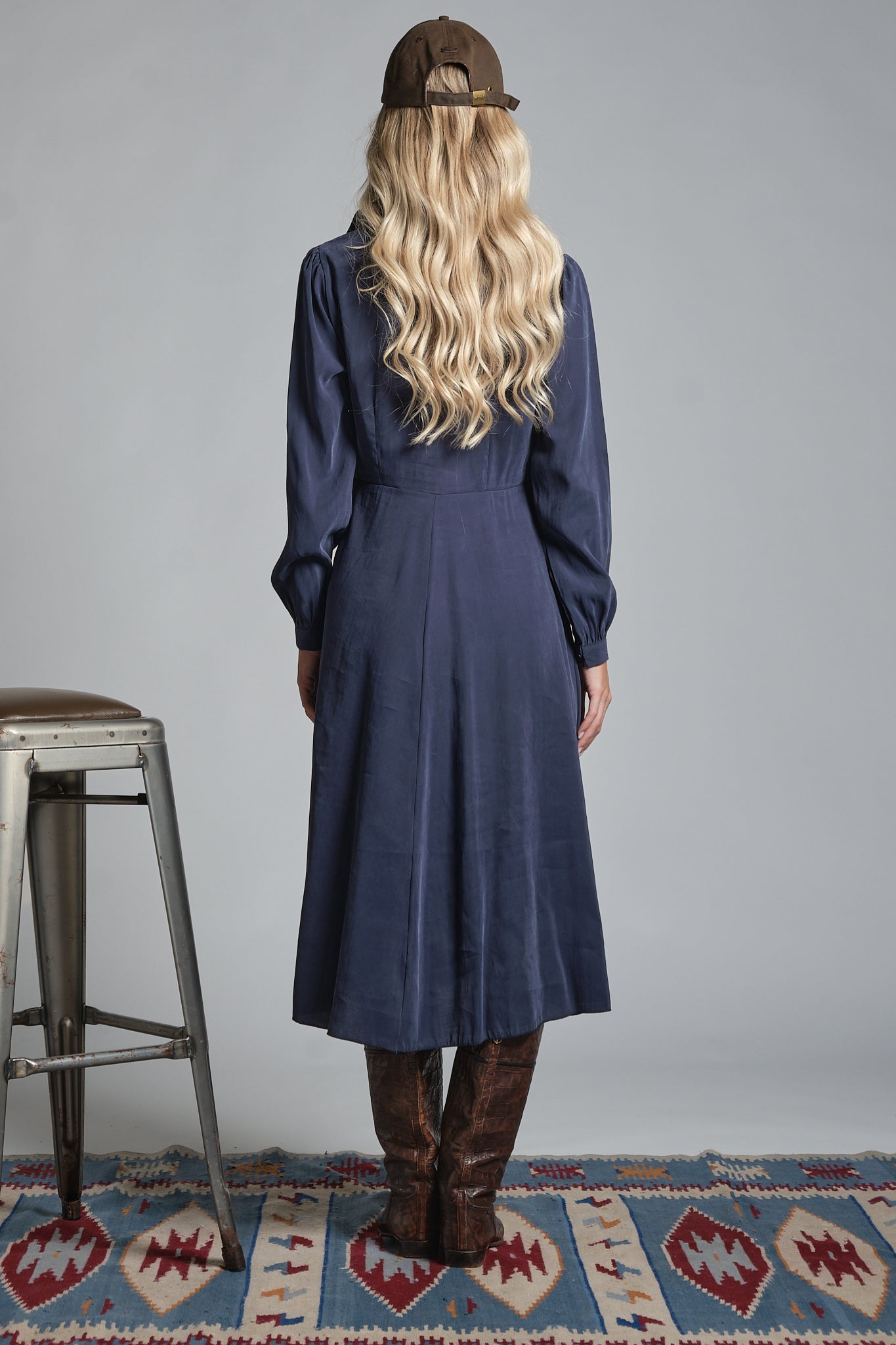 AMIRA DRESS SHIRT NECK IN MISXED MODAL