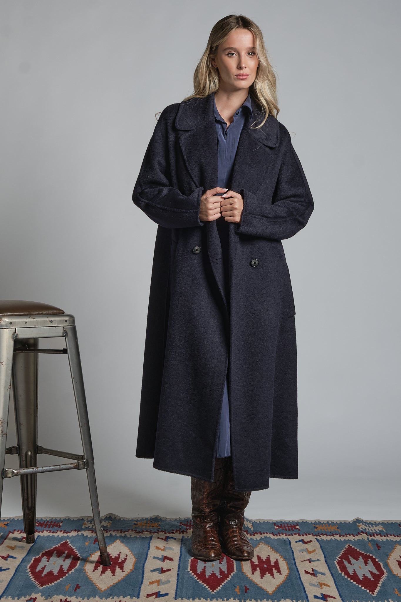 CLAIR LONG COAT IN MIXED WOOL