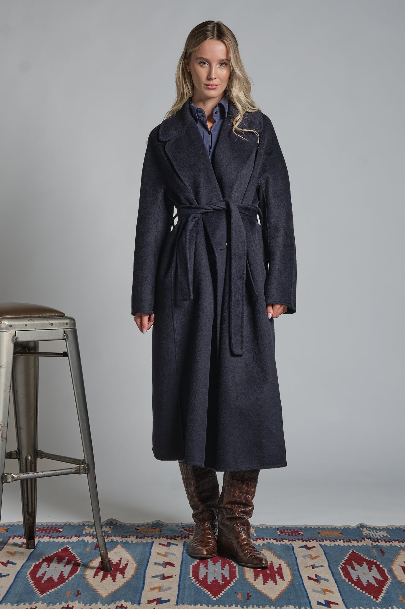 CLAIR LONG COAT IN MIXED WOOL
