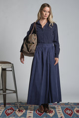 DELPHINE LONG SKIRT IN CORDUROY