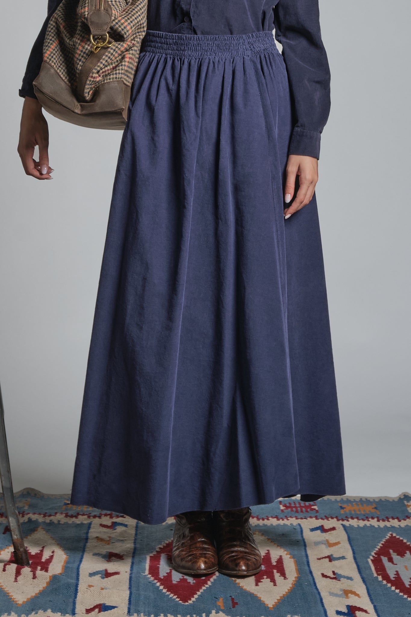 DELPHINE LONG SKIRT IN CORDUROY