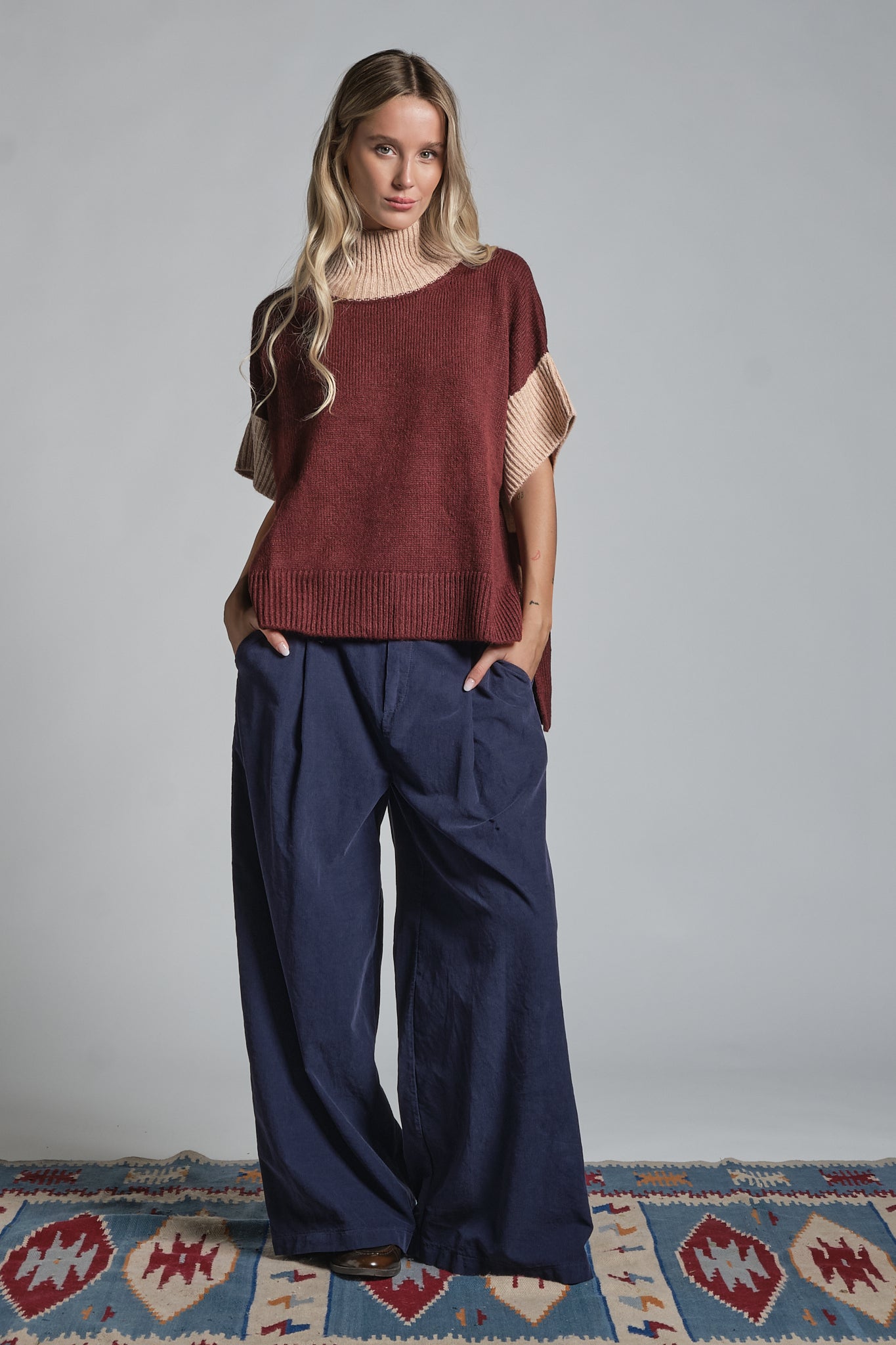 CALLEN TURTLE NECK IN MIXED WOOL