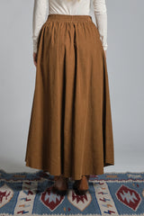 DELPHINE LONG SKIRT IN CORDUROY