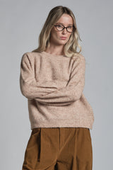 GILLY ROUND NECK IN MIXED ALPACA