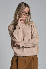 GILLY ROUND NECK IN MIXED ALPACA