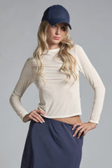 BLANCA T.SHIRT IN MIXED CASHMERE