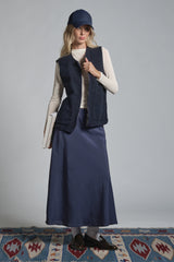 ARIANE GILET IN BOILED WOOL