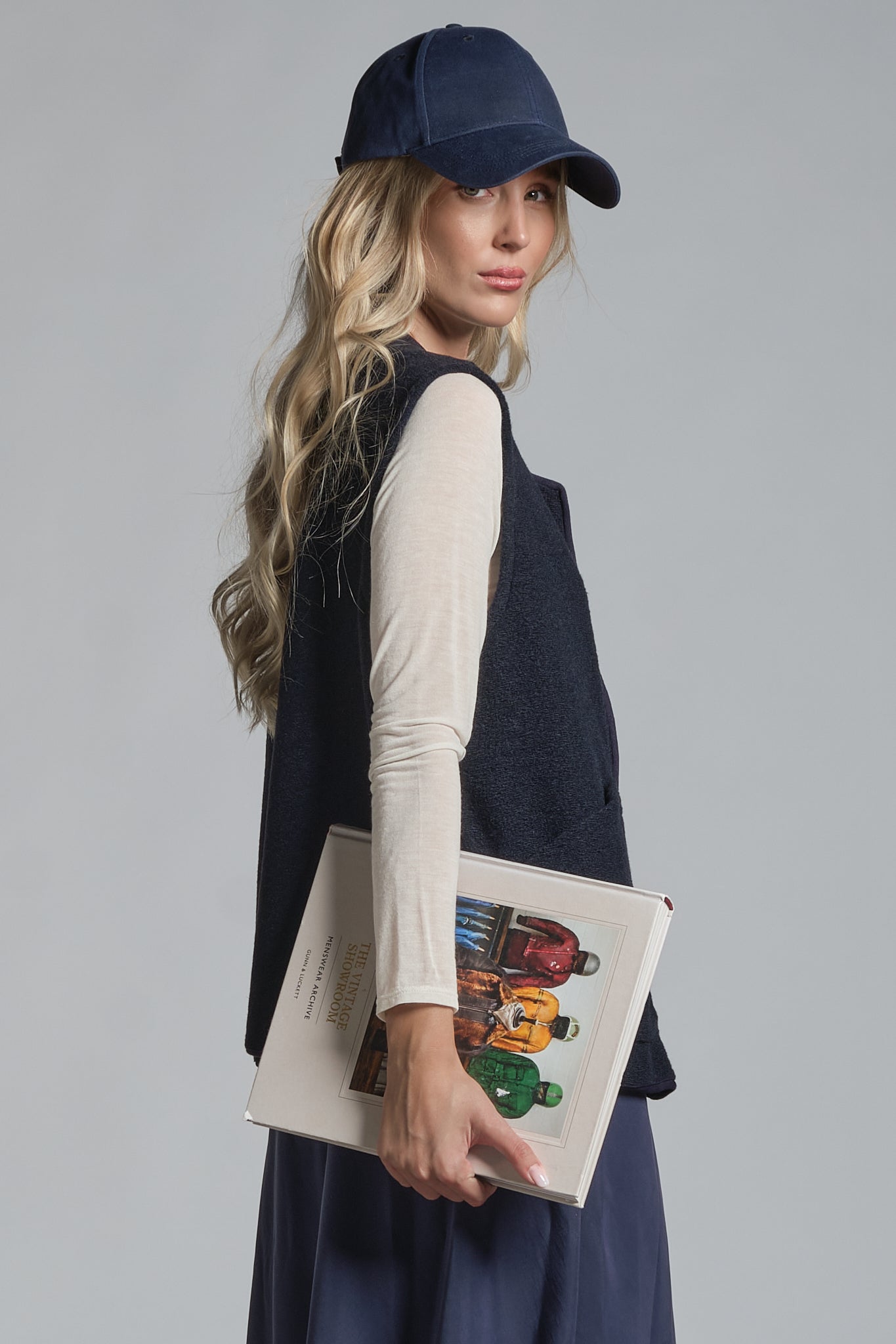 ARIANE GILET IN BOILED WOOL