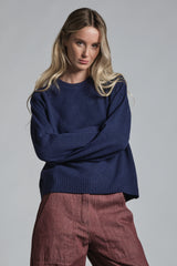 GERY ROUND NECK IN LAMBSWOOL