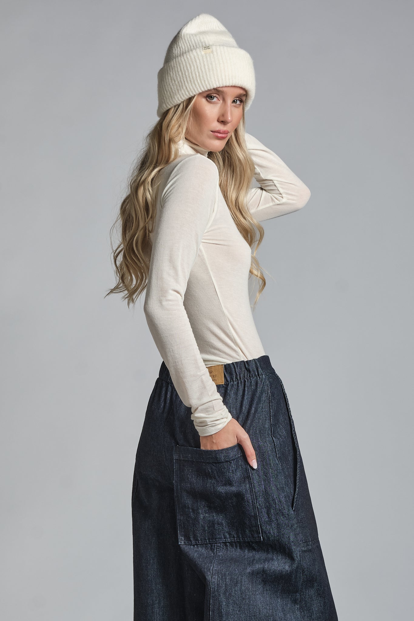 PRU TROUSER IN DENIM STRETCH