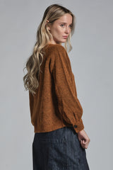 GILLY ROUND NECK IN MIXED ALPACA