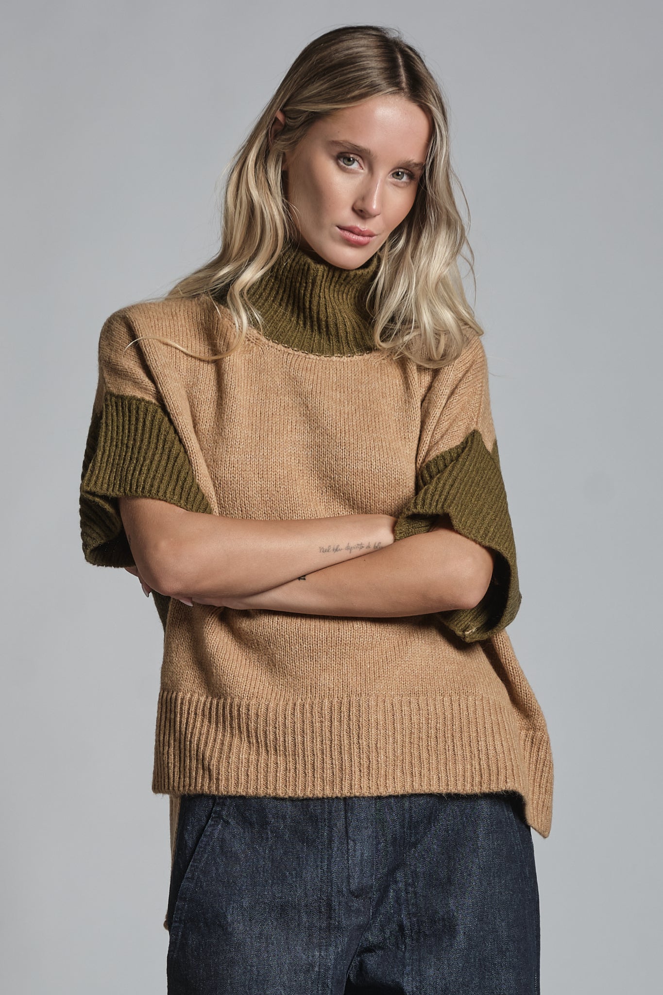 CALLEN TURTLE NECK IN MIXED WOOL
